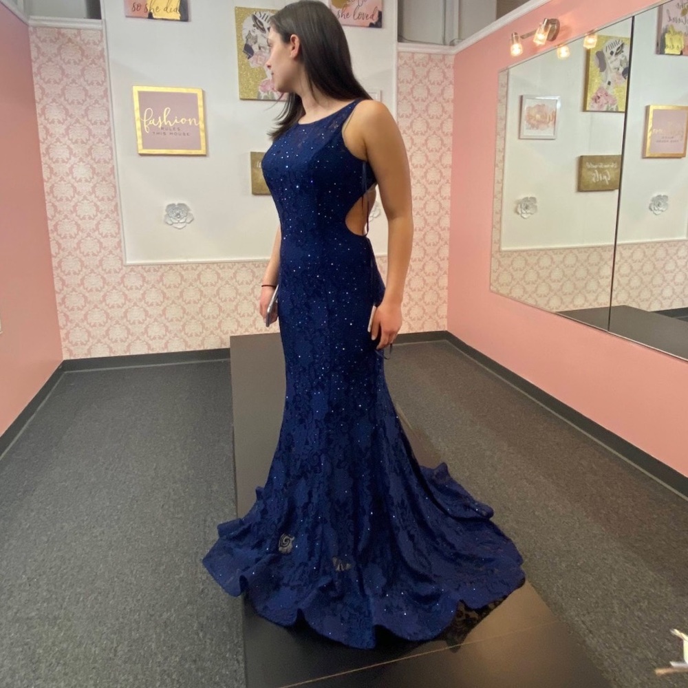Clarisse Mermaid Gown Navy